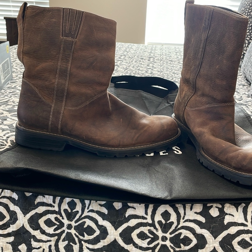 Men’s Size 13 Cole Hahn Mid Calf Brown Leather Boots